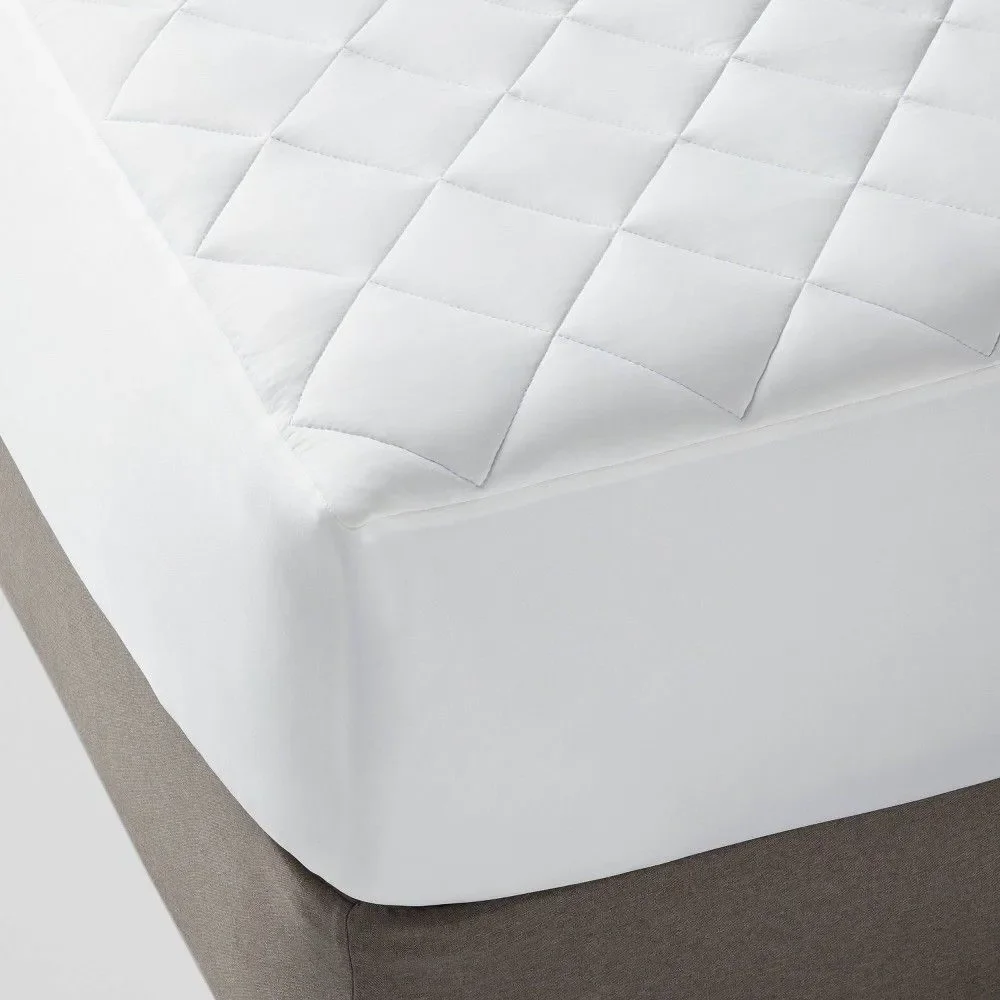 Threshold Queen Cool Touch Cooling Mattress Pad Waterproof Hypoallergenic 18in